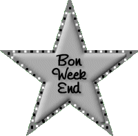 Gif animé bon week-end etoile